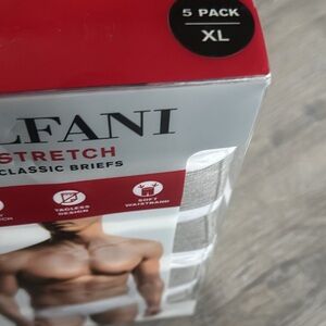 Alfani Mens Stretch Classic Briefs Underwear White 5 Pack XL